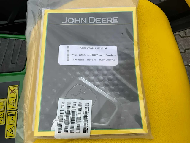 John deere x167 zitmaaier - afbeelding 9 van  17