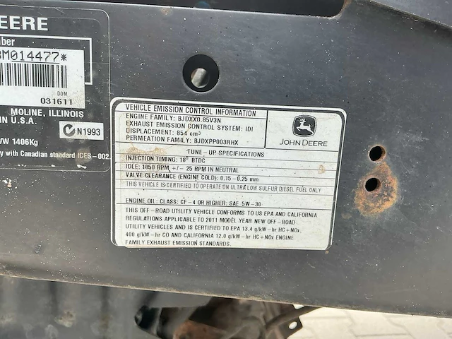 John deere xuv855d utv - afbeelding 14 van  27