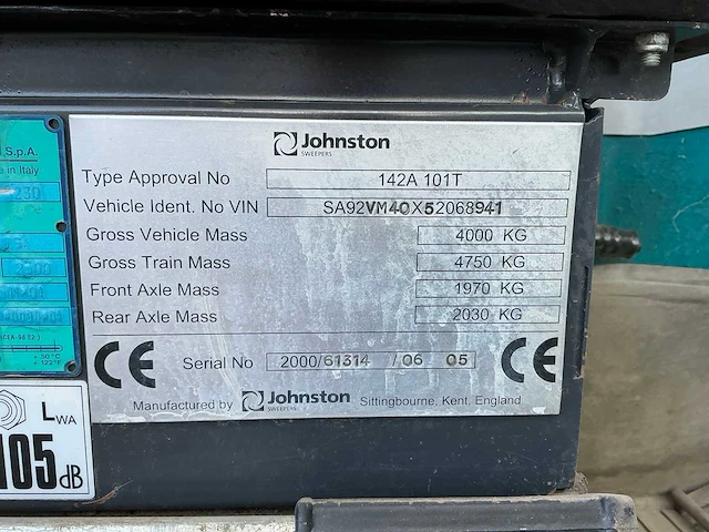 Johnston 142a-101t zelfrijdende veegmachine - afbeelding 41 van  46