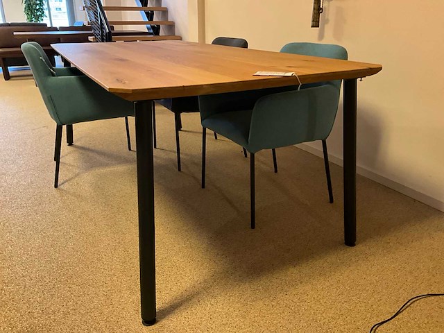 Jop eiken eetkamertafel - afbeelding 1 van  6