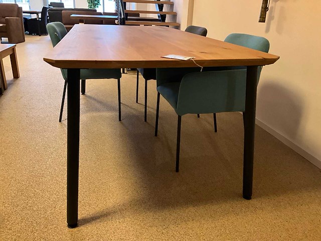 Jop eiken eetkamertafel - afbeelding 2 van  6