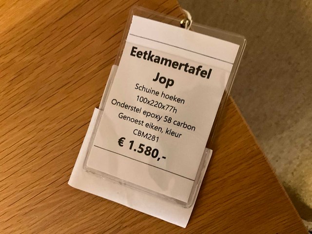 Jop eiken eetkamertafel - afbeelding 5 van  6