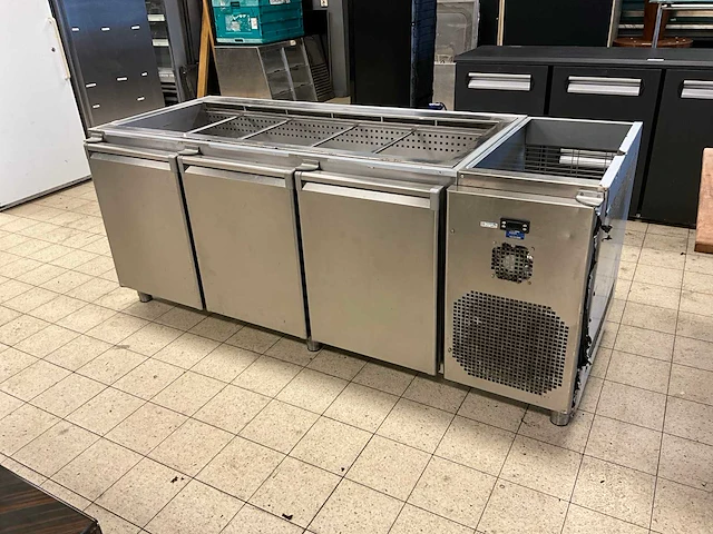 Jordao - estatica 800 3p sls - koelwerkbank met koelbak - afbeelding 2 van  8