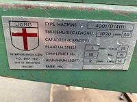 Jörg 4001/d(4111) snijmachines - afbeelding 3 van  3