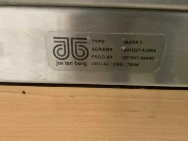 Jos ten berg - mark ll - elektrisch aangedreven gekoelde serveerwagen - afbeelding 11 van  11