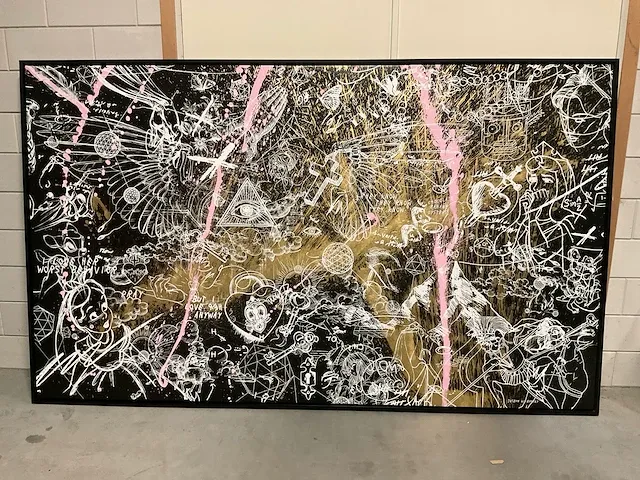 Joseph klibansky (1984), mixed media, guided by angels - afbeelding 1 van  4