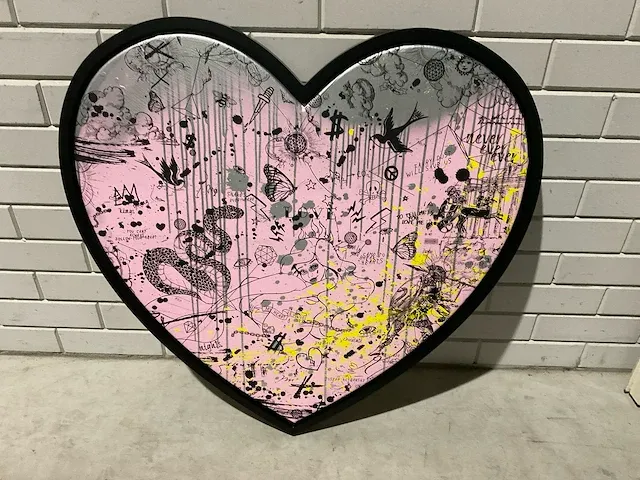Joseph klibansky (1984), mixed media, she came to break hearts - afbeelding 1 van  3