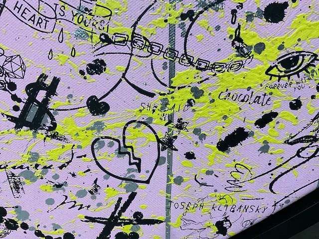 Joseph klibansky (1984), mixed media, she came to break hearts - afbeelding 2 van  3