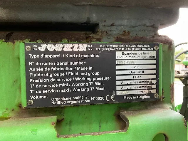 Joskin - 20.000ts - slurry tank met bouwland-injecteur - afbeelding 13 van  20