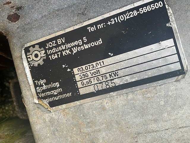Joz mestschuif installatie - 03.073.011 - overige mesttechniek - afbeelding 2 van  9