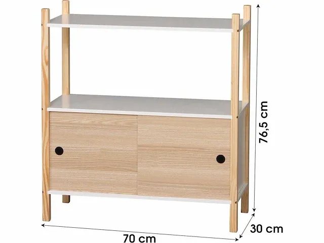 Judy wild - dream - kinderkast - 2 schuifdeuren - 70 x 30 x 76.5 cm - afbeelding 2 van  2