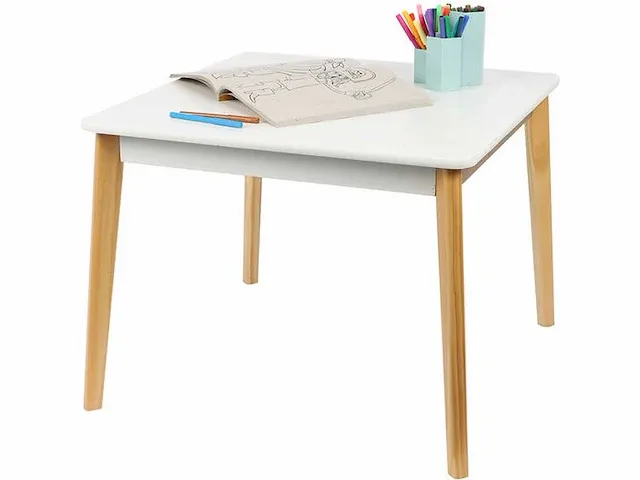 Judy wild kid's spirit tafel 60x60x48 cm wit wit - afbeelding 1 van  2