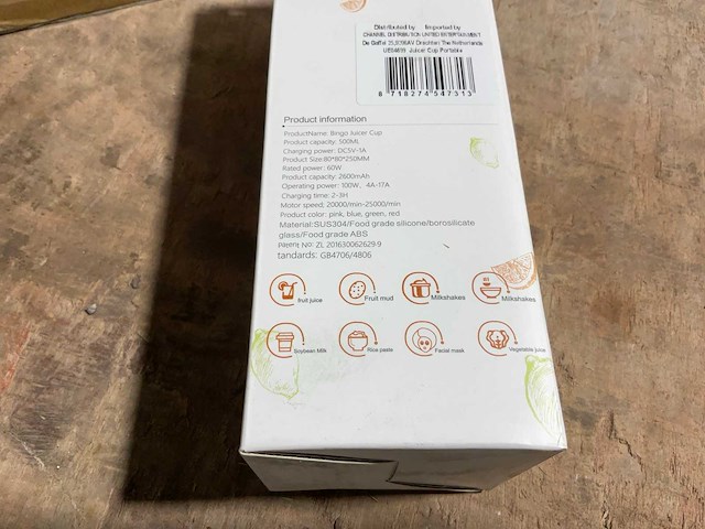 Juicer cup juicer fles (28x) - afbeelding 3 van  4