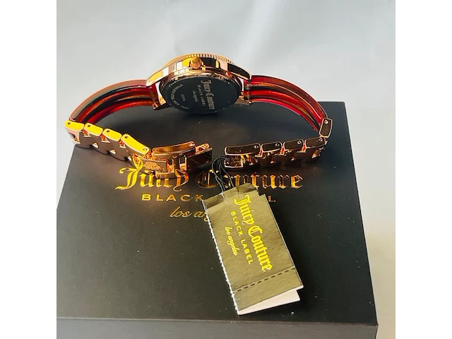 Juicy couture black label dameshorloge - inclusief doos - afbeelding 2 van  10