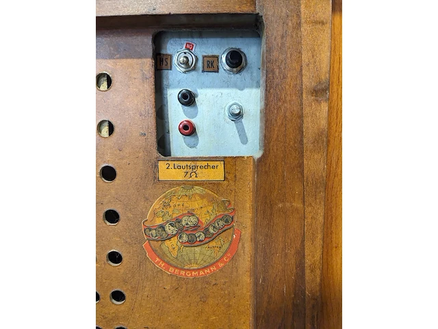 Jukebox bergmann symphonie 80 – 1957 , bergmann, symphonie 80, hout, 1957 - afbeelding 7 van  16