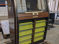 Jukebox bergmann symphonie 80 – 1957 , bergmann, symphonie 80, hout, 1957 - afbeelding 9 van  16