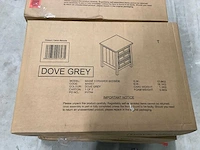 Julian bowen dove grey nachtkastje (7x) - afbeelding 4 van  5