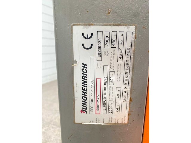 Jungheinrich - 2000 - ebc 10g-117-156e - stapelaar - afbeelding 8 van  10