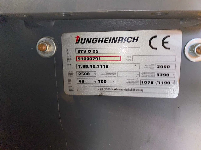 Jungheinrich - 2000 - etv q25 - reach truck - afbeelding 5 van  13