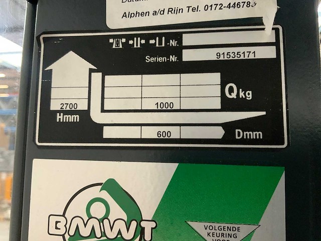 Jungheinrich - 2008 - eks110 - orderpicker met accu van 2024 - afbeelding 9 van  19