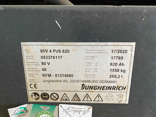 Jungheinrich - efg 425k - vorkheftruck - afbeelding 5 van  14