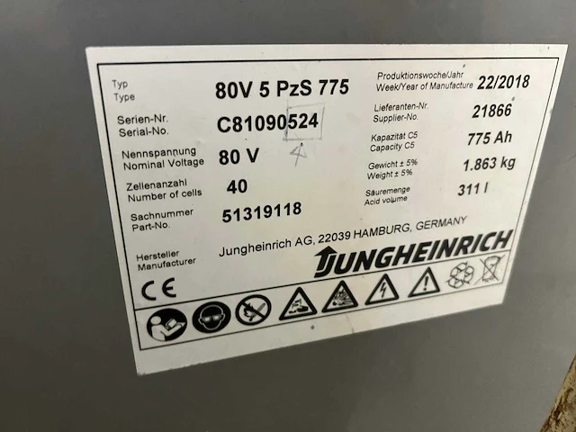Jungheinrich - efg425k - vorkheftruck - afbeelding 9 van  9