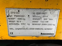 Jungheinrich - efg550 - vorkheftruck - 2014 - afbeelding 2 van  17