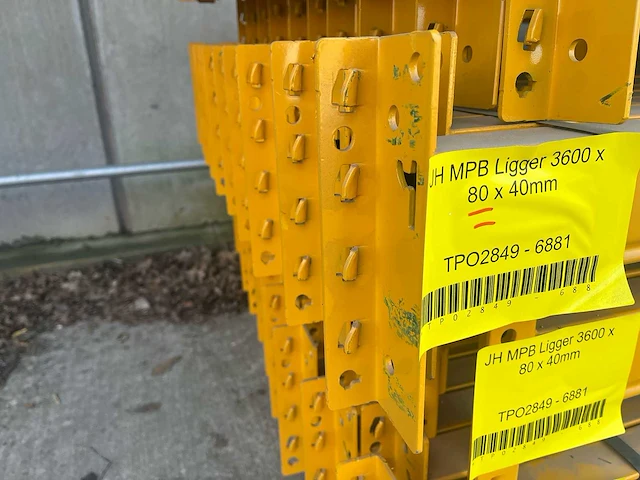 Jungheinrich - mpb - palletstelling ligger 3600 x 80 x 40 mm (98x) - afbeelding 3 van  5