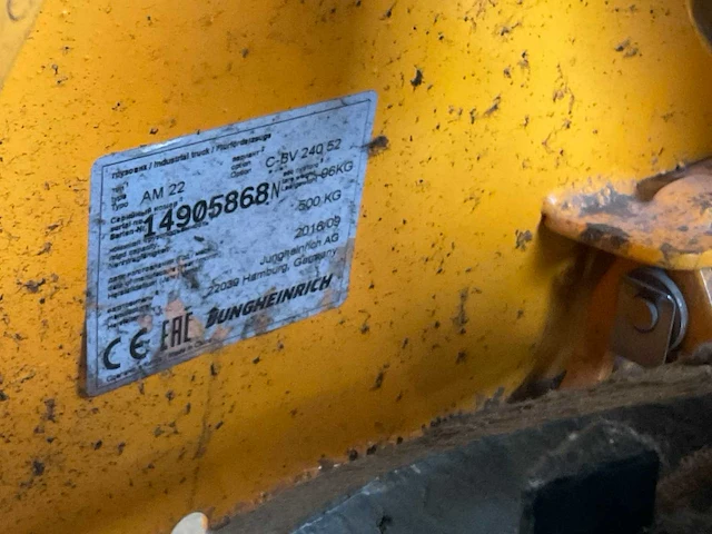 Jungheinrich am22 hand hydraulische palletwagen - afbeelding 5 van  6