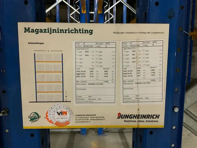 Jungheinrich e / mx 625n.1100. 7500 palletstelling (7x) - afbeelding 9 van  19