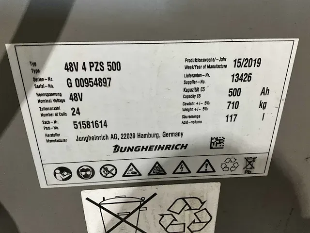 Jungheinrich efg 215 vorkheftruck - afbeelding 8 van  19