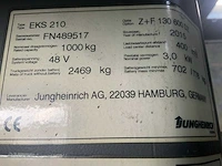 Jungheinrich eks210 reachtruck - afbeelding 2 van  11