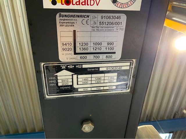 Jungheinrich etv 216 reach truck - afbeelding 5 van  27