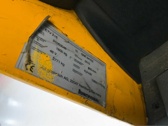 Jungheinrich etv 216 reach truck - afbeelding 6 van  27