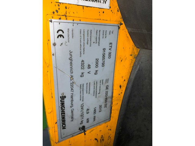 Jungheinrich etv 320 reach truck - afbeelding 11 van  24