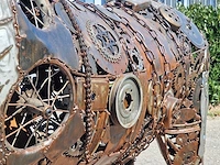 Junk-art tuinbeeld paard - afbeelding 5 van  9