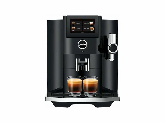 Jura s8 piano black (eb) - volautomatische espressomachine - afbeelding 1 van  4