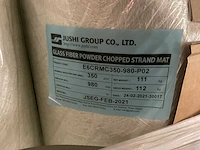 Jushi group e6crmc350 polyester poedergebonden glasvezelmat op rol (4x) - afbeelding 3 van  3