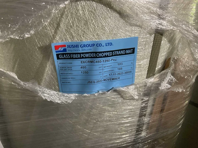 Jushi group e6crmc350 polyester poedergebonden glasvezelmat op rol (4x) - afbeelding 2 van  3