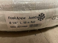 Justcooling fastpipe 1/4” rol á 50m geïsoleerde koelleiding - afbeelding 2 van  3