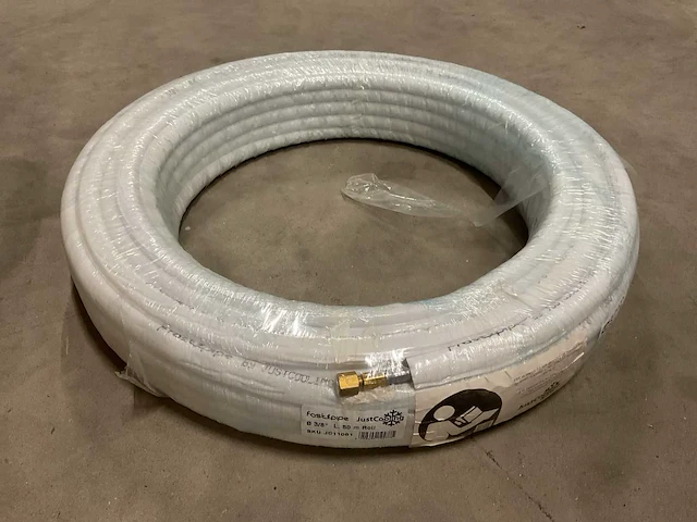 Justcooling fastpipe 3/8” rol á 50m geïsoleerde koelleiding - afbeelding 1 van  2