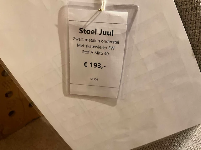 Juul verrijdbare eetkamerstoel - afbeelding 4 van  5