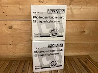 Juveniel stapel kunststof glazen (144x) - afbeelding 1 van  3
