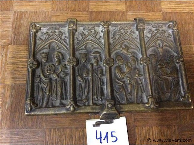 Juwelendoos brons gotisch - afbeelding 2 van  3