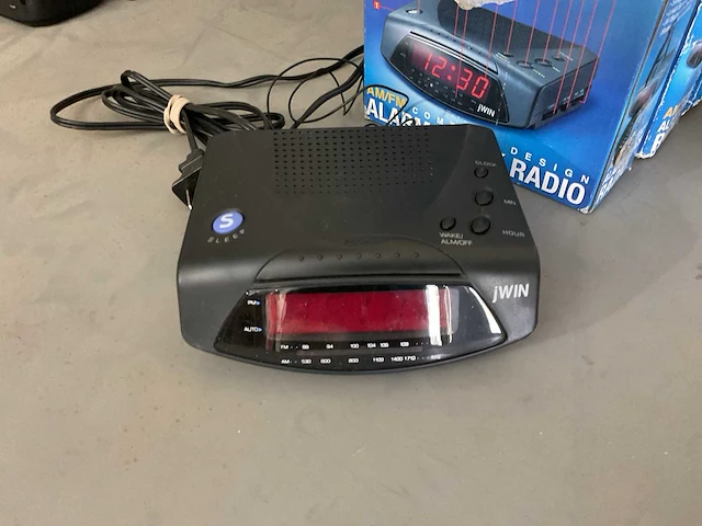 Jwin radio & wekker (3x) - afbeelding 1 van  3
