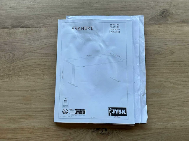 Jysk svaneke electrisch verstelbaar bureau (3x) - afbeelding 4 van  4