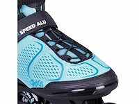 K2 skates inline skates alexis 84 speed alu turquise zwart mt 36.5 - afbeelding 3 van  4