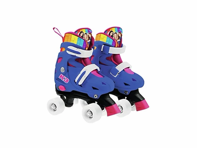 K3 rolschaatsen maat 34/37 regenboog met verstelbare schoen - afbeelding 1 van  4