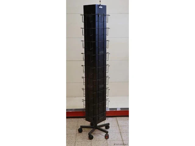 Kaarten-carrousel, verrijdbaar - 31x31x170cm - afbeelding 1 van  4