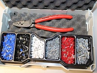 Kabelhulzenset met tang knipex - afbeelding 2 van  2
